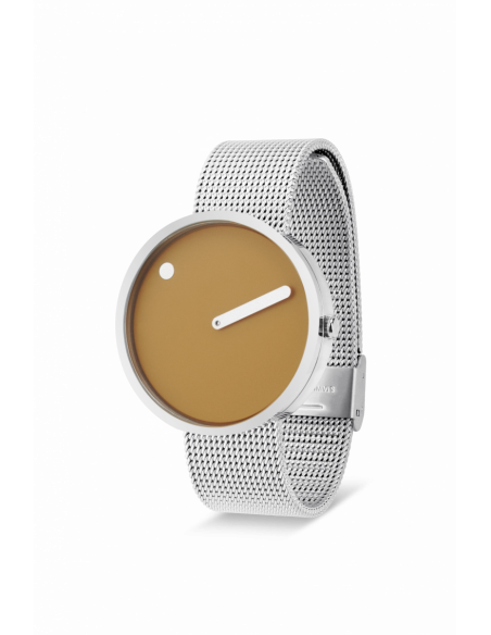 PICTO - 40 MM MUSTARD YELLOW/BLANKT RUSTFRIT STÅL