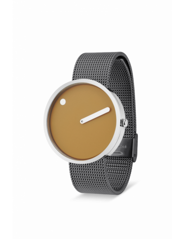 PICTO - 40 MM MUSTARD YELLOW/BLANKT RUSTFRIT STÅL