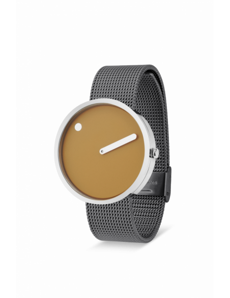 PICTO - 40 MM MUSTARD YELLOW/BLANKT RUSTFRIT STÅL