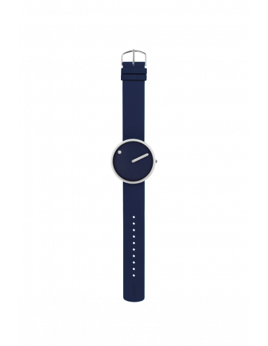 PICTO - 40 MM NAVYBLÅ/BLANKT RUSTFRIT STÅL