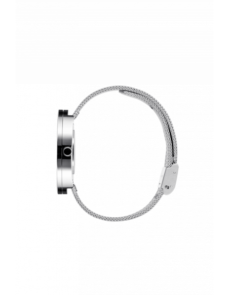 PICTO | 40 mm / Midnatsblå urskive / Meshbånd i mat stål