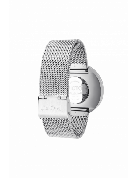 PICTO -  40 MM SORT/BLANKT RUSTFRIT STÅL