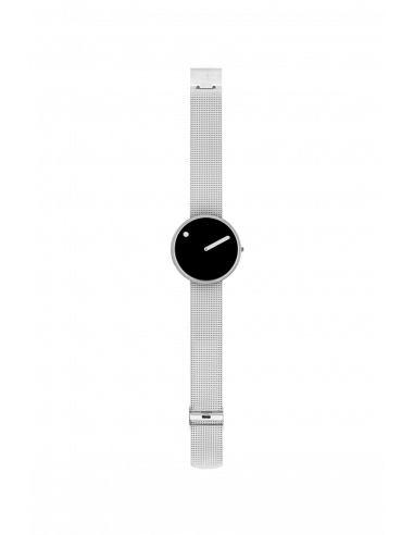 PICTO -  40 MM SORT/BLANKT RUSTFRIT STÅL