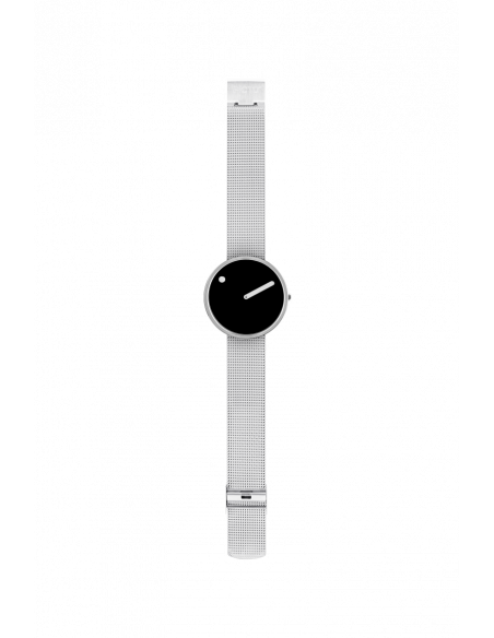 PICTO -  40 MM SORT/BLANKT RUSTFRIT STÅL