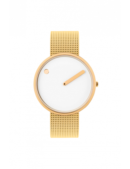 PICTO - 40 MM HVID/BLANK GULD