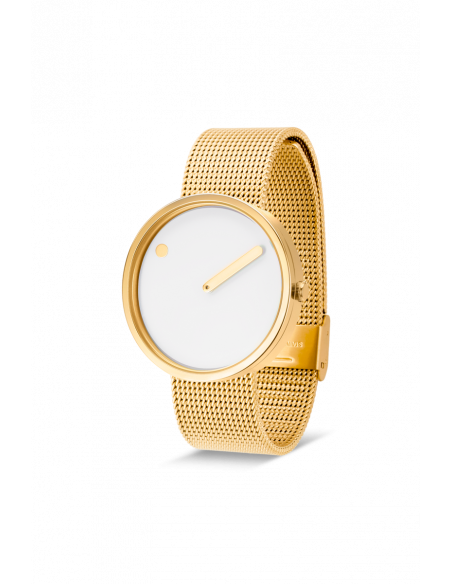 PICTO - 40 MM HVID/BLANK GULD