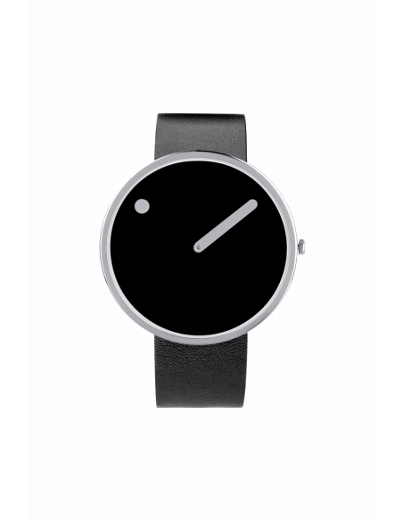 PICTO - 40 MM SORT/BLANKT RUSTFRIT STÅL