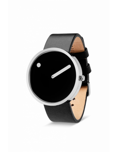 PICTO - 40 MM SORT/BLANKT RUSTFRIT STÅL