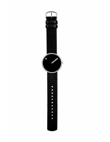 PICTO - 40 MM SORT/BLANKT RUSTFRIT STÅL