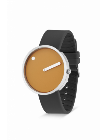 PICTO - 40 MM MUSTARD YELLOW/BLANKT RUSTFRIT STÅL