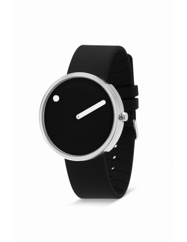 PICTO - 40 MM SORT/BLANKT RUSTFRIT STÅL