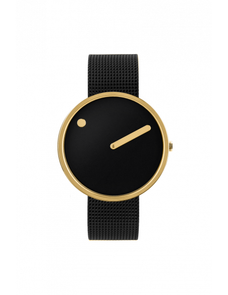 PICTO - 40 MM SORT/BLANK GULD