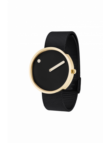 PICTO - 40 MM SORT/BLANK GULD