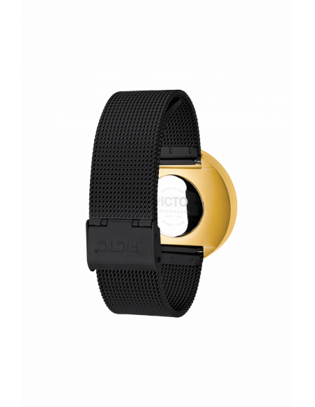 PICTO - 40 MM SORT/BLANK GULD