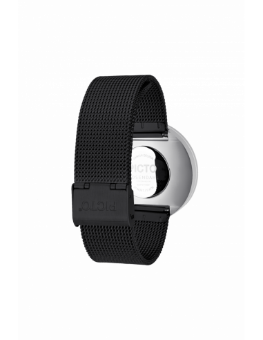 PICTO - 40 MM SORT/BLANKT RUSTFRIT STÅL