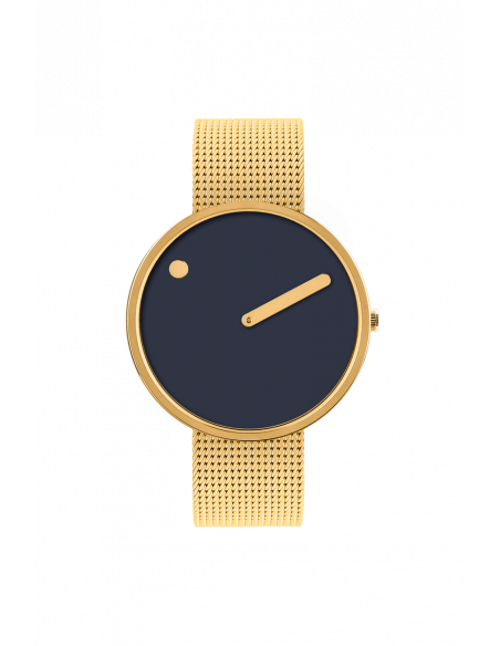 PICTO - 40 MM MIDNIGHT BLUE/BLANK GULD