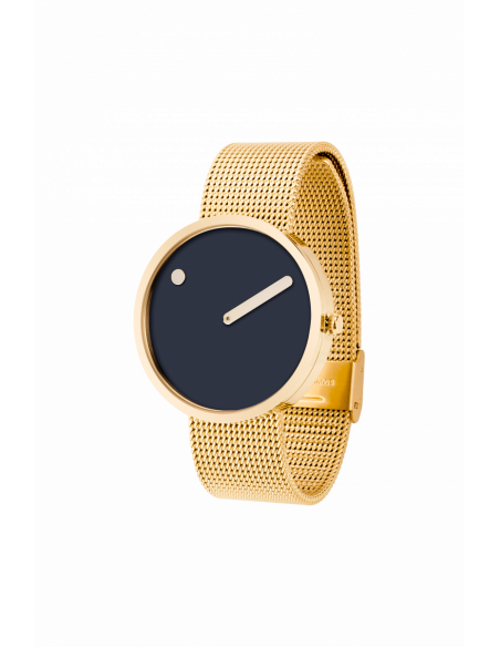 PICTO - 40 MM MIDNIGHT BLUE/BLANK GULD