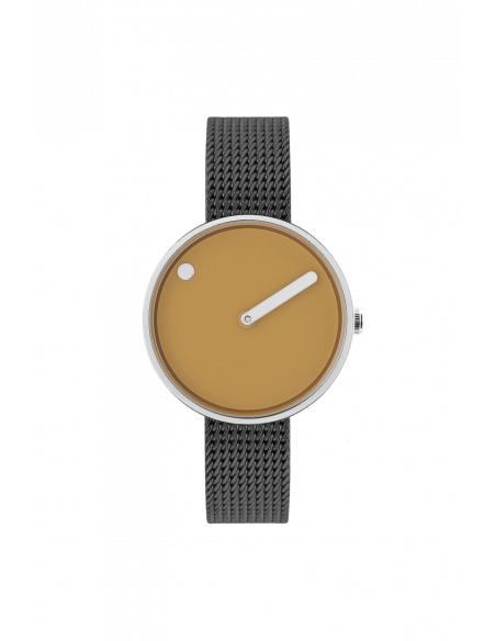 PICTO - 30 MM MUSTARD YELLOW/BLANKT RUSTFRIT STÅL