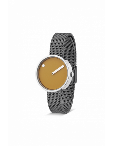 PICTO - 30 MM MUSTARD YELLOW/BLANKT RUSTFRIT STÅL