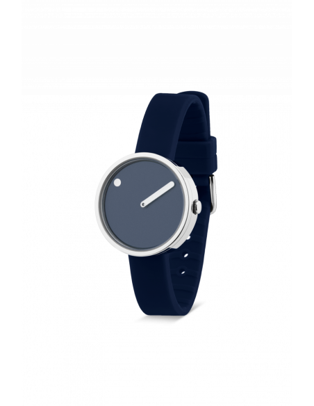 PICTO - 30 MM NAVYBLÅ/BLANKT RUSTFRIT STÅL