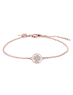 JOANLI NOR - ROSAFORGYLT SØLV ARMBÅND DANILANOR 8MM