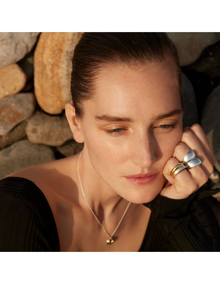 GEORG JENSEN | CURVE RING STERLING SØLV BRED GEORG JENSEN | CURVE RING STERLING SØLV BRED