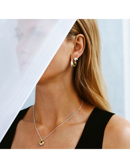 GEORG JENSEN | CURVE HALSKÆDE MED VEDHÆNG I 18 KT. GULD OG STERLING SØLV GEORG JENSEN | CURVE HALSKÆDE MED VEDHÆNG I 18 KT. GULD OG STERLING SØLV