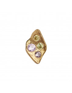 STINE A - PETIT ILE DE LAMOUR WITH STONES EARRING GOLD LIGHT PINK SORBET