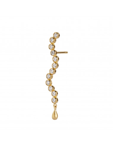 STINE A - MIDNIGHT SPARKLE LONG EARRING GOLD