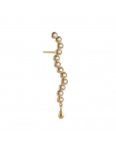 STINE A - MIDNIGHT SPARKLE LONG EARRING GOLD
