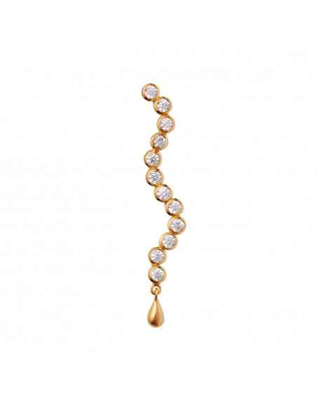 STINE A - MIDNIGHT SPARKLE LONG EARRING GOLD STINE A - MIDNIGHT SPARKLE LONG EARRING GOLD