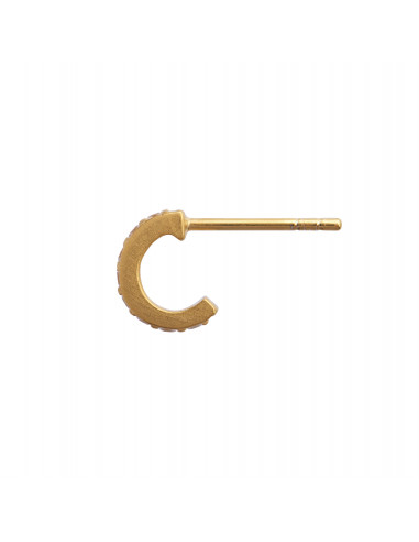 STINE A - TRES PETIT CREOL WITH WHITE STONES EARRING GOLD