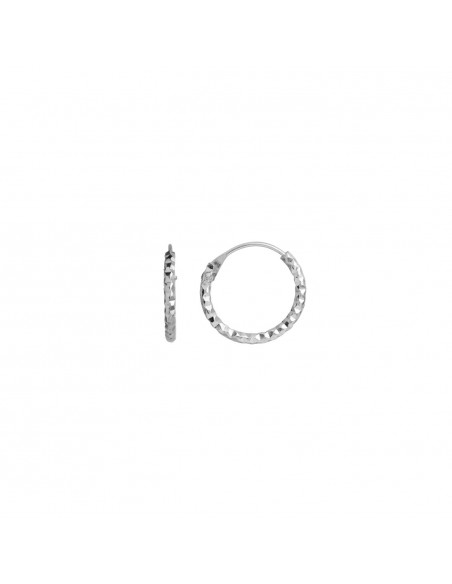 STINE A - PETIT TINSEL CREOL EARRING PIECE SILVER STINE A - PETIT TINSEL CREOL EARRING PIECE SILVER