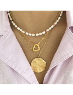 STINE A OPEN LOVE HEART PENDANT GOLD 2