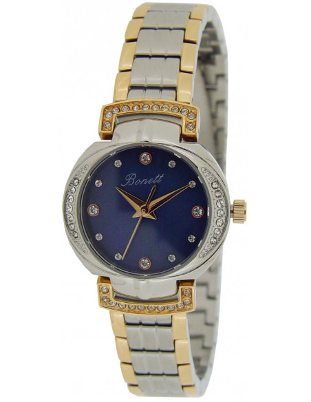 BONETT - DAMEUR BLÅ SKIVE, STÅL/DOUBLE Ø25