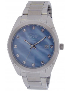 BONETT - DAMEUR STÅL MED DATO OF BLÅPERLEMOR SKIVE Ø36MM