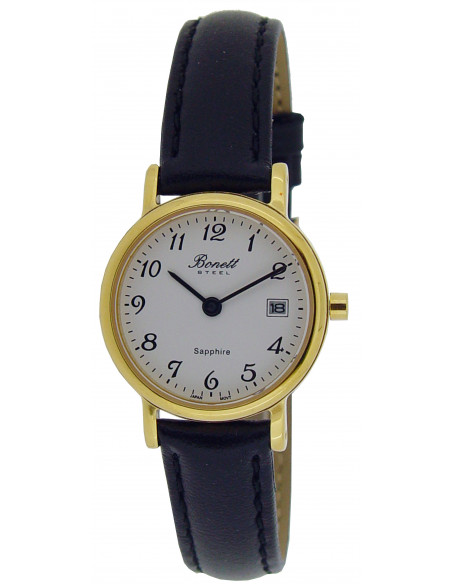 BONETT - DAMEUR DOUBLE DATO OG TAL PÅ SKIVEN Ø24MM