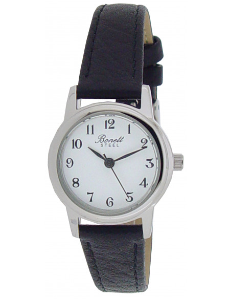 BONETT - DAMEUR STÅL MED SORT REM Ø25MM