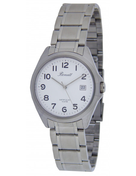 BONETT - HERREUR STÅL MED TAL OG SAFIRGLAS Ø36MM