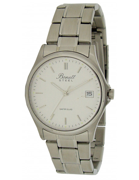 BONETT - HERREUR STÅL SAFIR GLAS Ø36MM