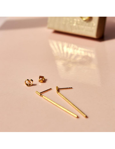 Scherning | Lee Dangle Goldplated Øreringe