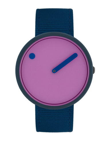 PICTO - 40 MM / PINK REEF DIAL / NAVY BLUE RECYCLED STRAP