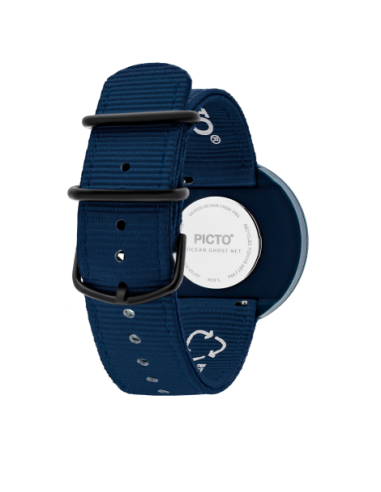 PICTO - 40 MM / PINK REEF DIAL / NAVY BLUE RECYCLED STRAP