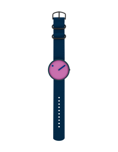 PICTO - 40 MM / PINK REEF DIAL / NAVY BLUE RECYCLED STRAP