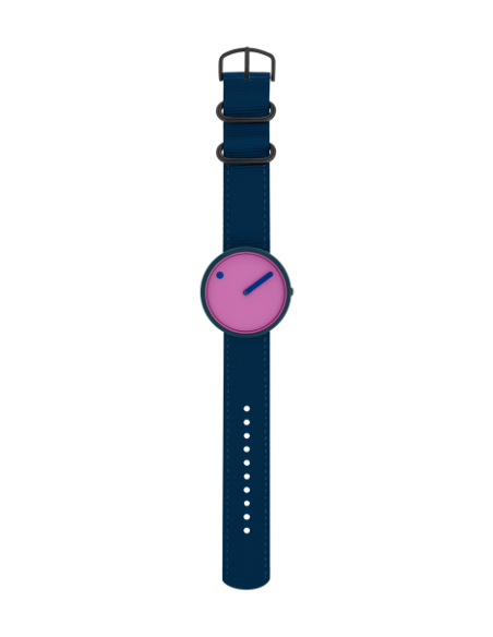 PICTO - 40 MM / PINK REEF DIAL / NAVY BLUE RECYCLED STRAP