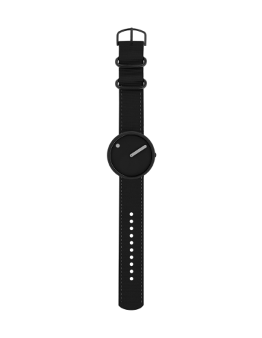 PICTO - 40 MM / SHARK GREY DIAL / MANTA RAY BLACK RECYCLED STRAP