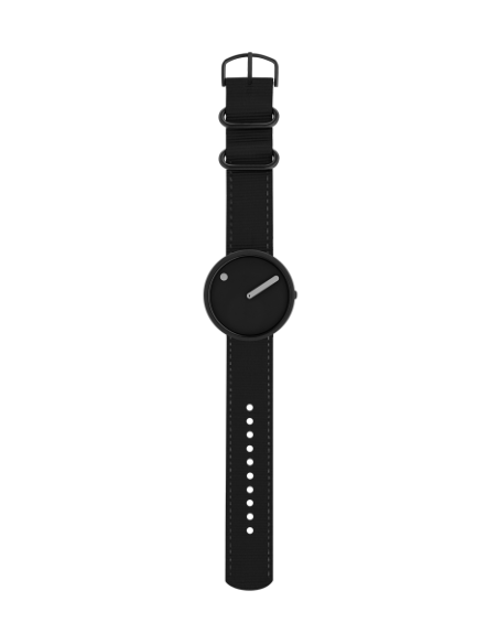 PICTO - 40 MM / SHARK GREY DIAL / MANTA RAY BLACK RECYCLED STRAP PICTO - 40 MM / SHARK GREY DIAL / MANTA RAY BLACK RECYCLED STRAP
