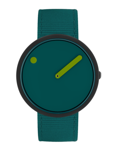 PICTO - 40 MM / OCEAN GREEN DIAL / OCEAN GREEN RECYCLED STRAP