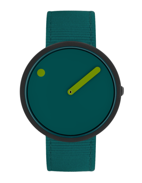 PICTO - 40 MM / OCEAN GREEN DIAL / OCEAN GREEN RECYCLED STRAP