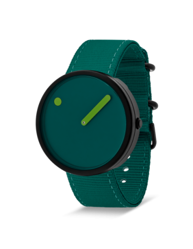 PICTO - 40 MM / OCEAN GREEN DIAL / OCEAN GREEN RECYCLED STRAP